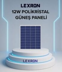Lexron 12W Polikristal Güneş Paneli