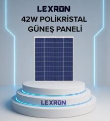 Lexron 42W Polikristal Güneş Paneli
