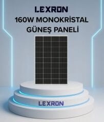 Lexron 160W Monokristal Güneş Paneli