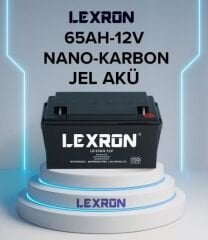 Lexron 65AH-12V Nano-Karbon Jel Akü