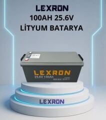 Lexron 100AH 25.6V Lityum Batarya