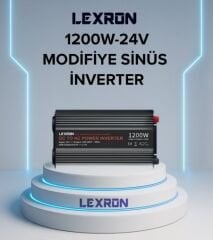 Lexron 1200W-24V  Modifiye Sinüs İnverter