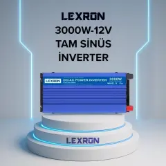 Lexron 3000W-12V Tam Sinüs İnverter